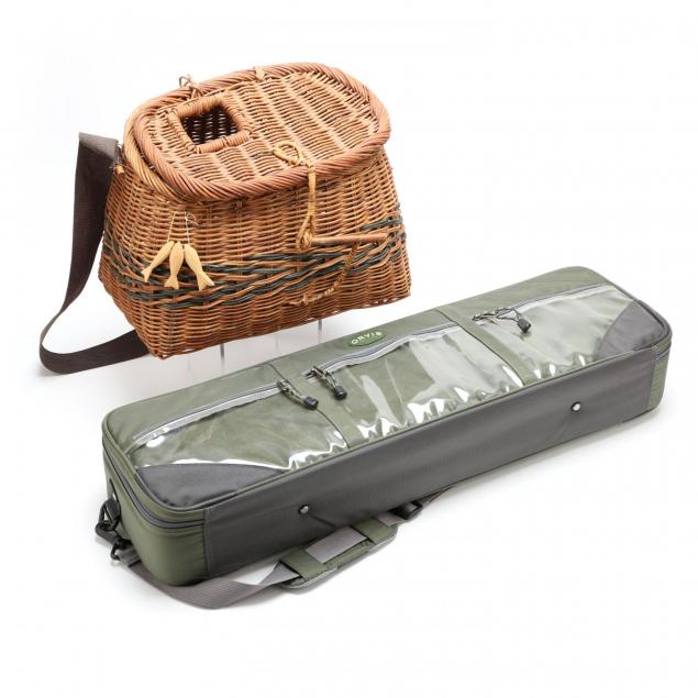 orvis-fishing-rod-case-and-creel