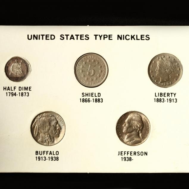 five-coin-five-cent-type-set