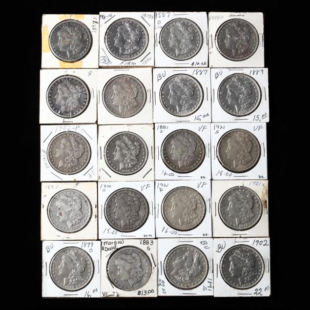 20-mixed-date-morgan-silver-dollars