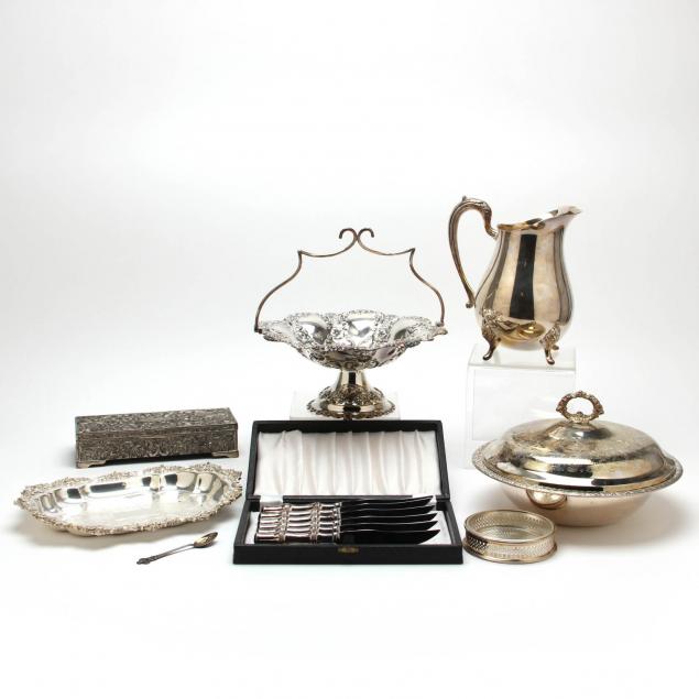 group-of-vintage-silverplate