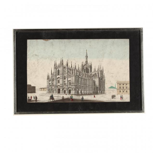 19th-century-hand-colored-engraving-picturing-a-french-cathedral