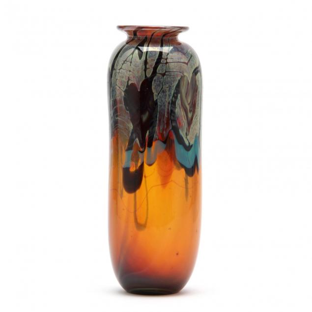 michael-pavlik-am-czech-b-1941-art-glass-vase