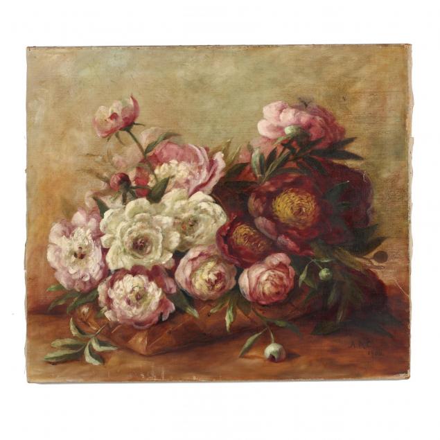 an-antique-american-school-still-life-painting-of-roses