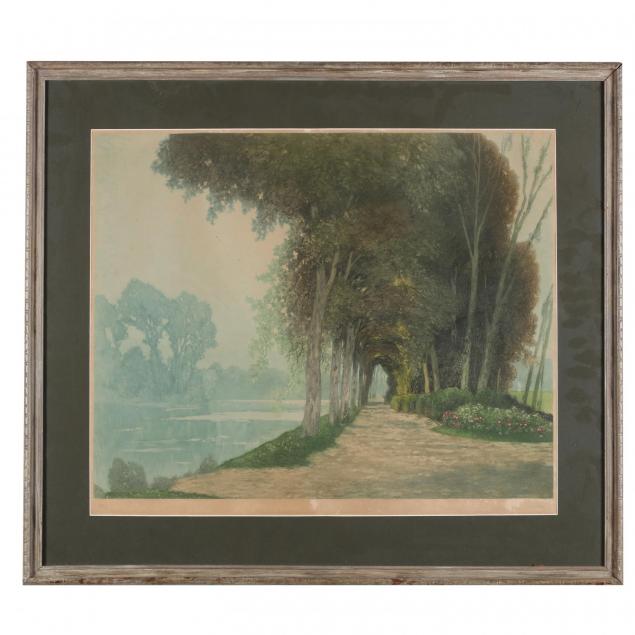 20th-century-aquatint-of-a-wooded-path