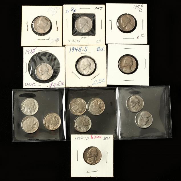 15-high-grade-buffalo-and-early-jefferson-nickels