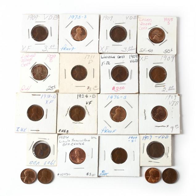 1909-s-lincoln-cent-and-19-others