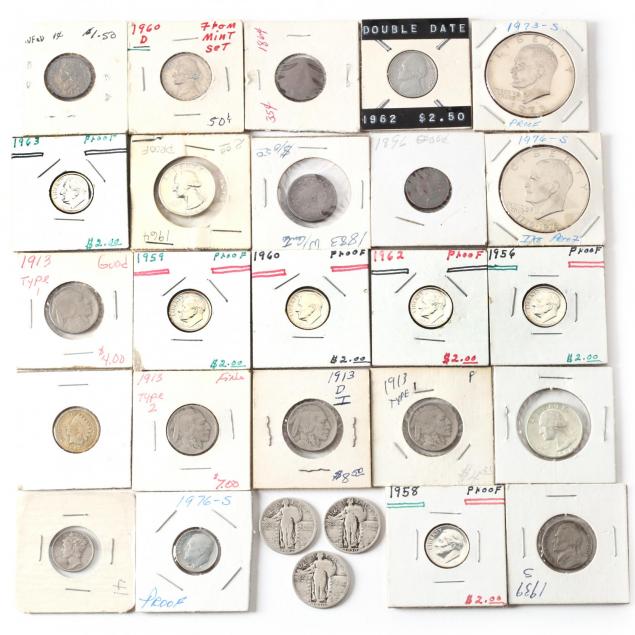 diverse-group-of-27-miscellaneous-u-s-coins