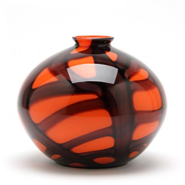 czech-art-deco-glass-vase