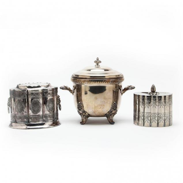 two-silverplate-biscuit-boxes-silverplate-ice-bucket