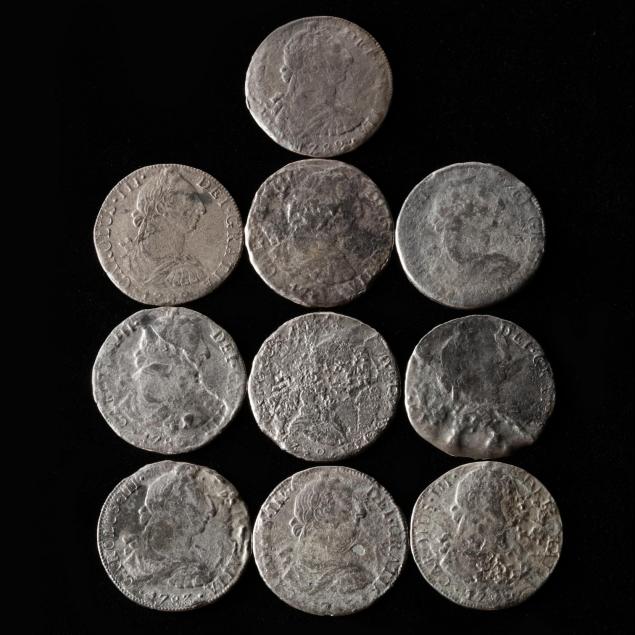 ten-milled-silver-8-reales-salvaged-from-the-1784-i-el-cazador-i-shipwreck