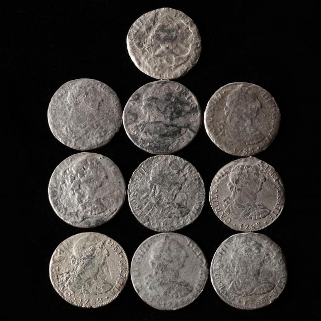 ten-milled-silver-8-reales-salvaged-from-the-1784-i-el-cazador-i-shipwreck