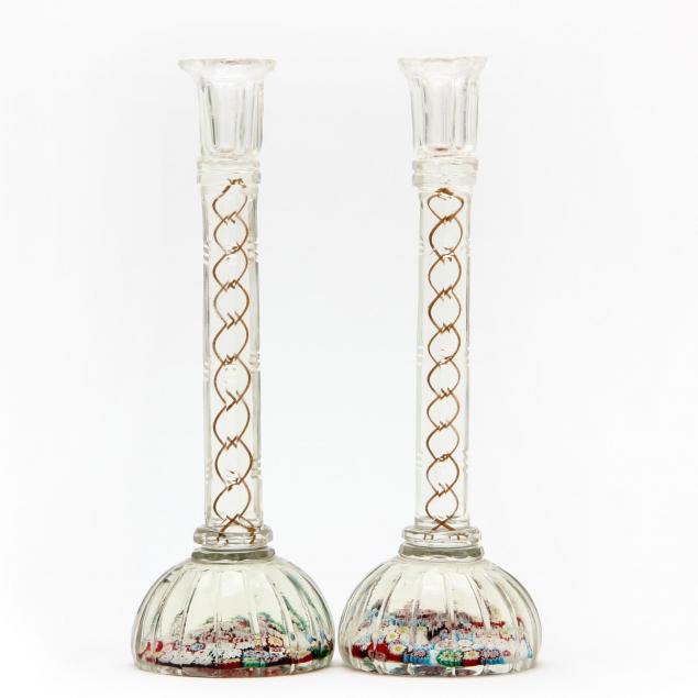 pair-of-millefiori-art-glass-candlesticks