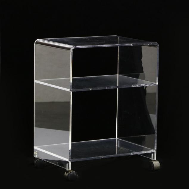 lucite-serving-cart