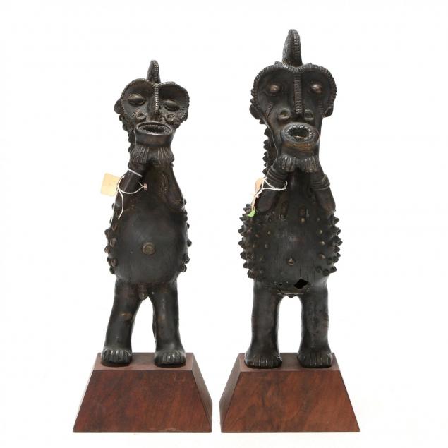 pair-of-african-bronze-fetish-figures
