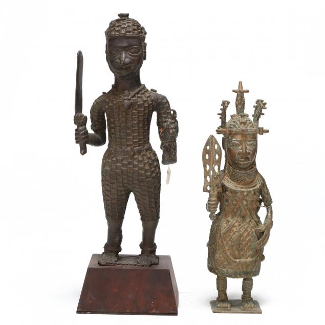 benin-bronze-warrior-figures