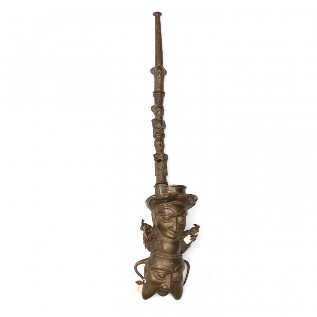 cameroon-bamum-bronze-smoking-pipe