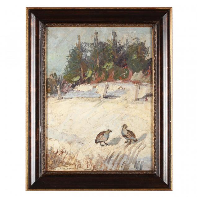 leon-gaspard-1882-1964-partridges-in-the-snow