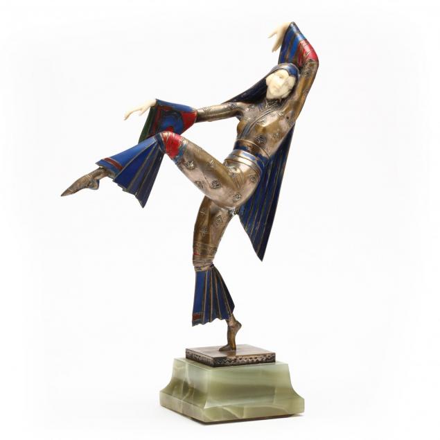 a-gerdago-cold-painted-bronze-ivory-dancer