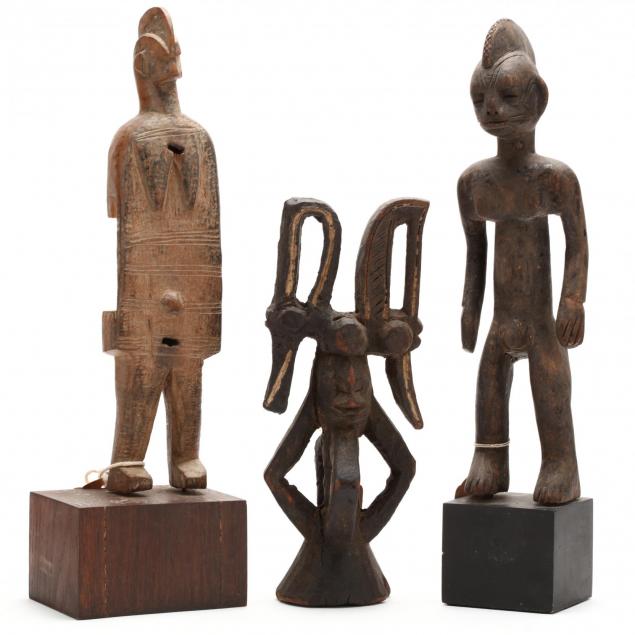 three-west-african-figural-wood-carvings