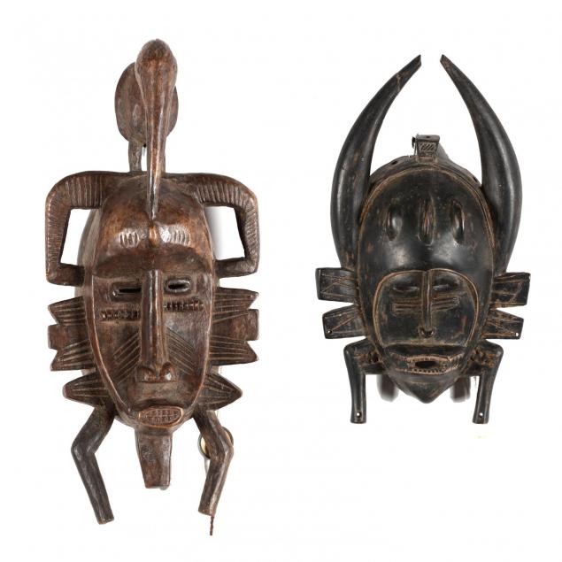ivory-coast-two-senufo-kpelie-masks