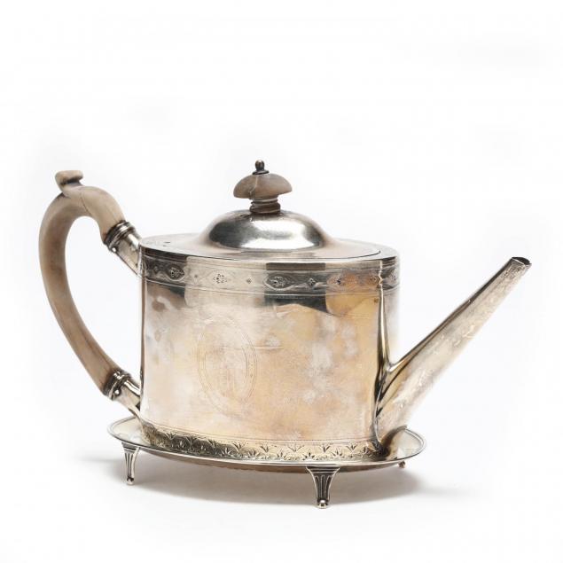 a-george-iii-silver-tea-pot-and-stand