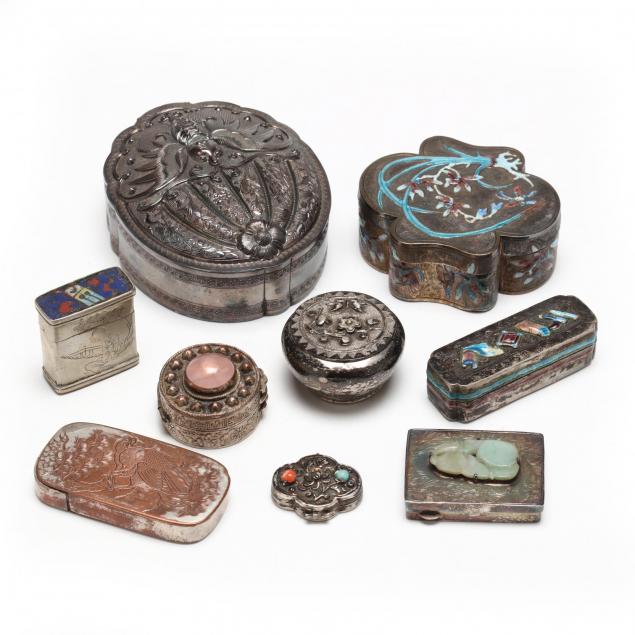 collection-of-nine-chinese-and-japanese-silver-boxes