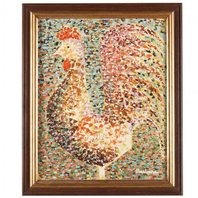 modernist-painting-of-a-rooster