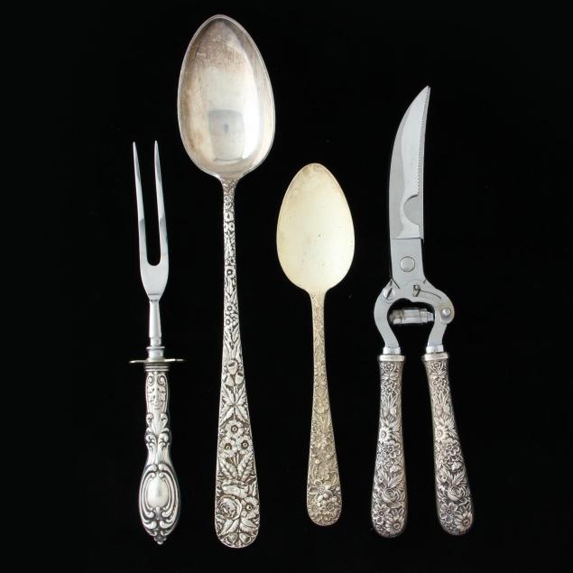 four-antique-sterling-silver-servers