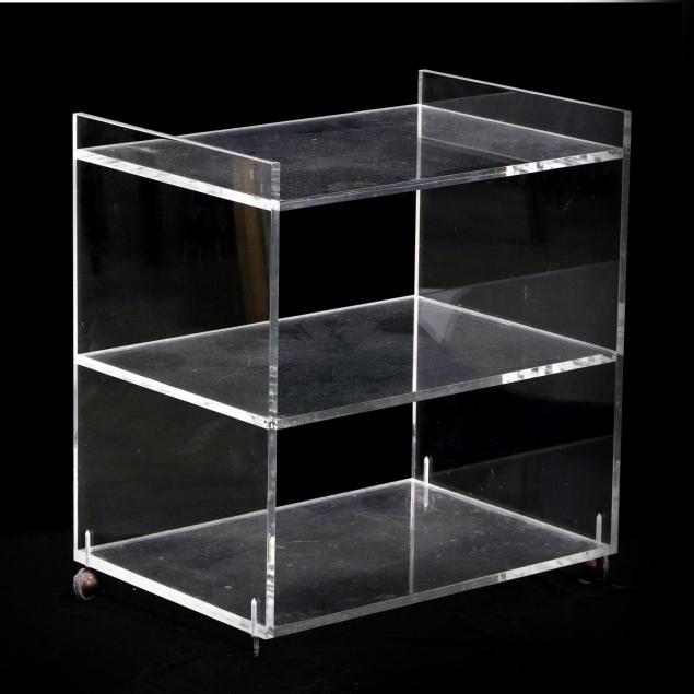 lucite-serving-cart