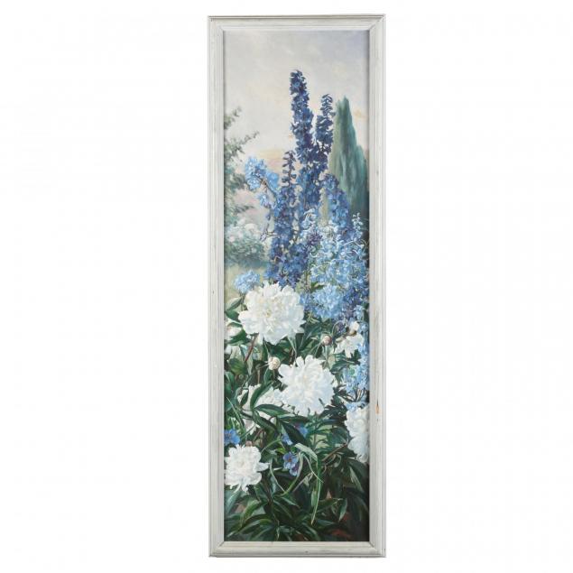 frank-convers-mathewson-ri-1862-1941-i-peonies-and-delphinium-i