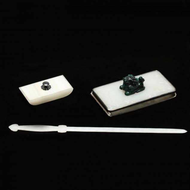 three-piece-jade-and-hard-stone-desk-set