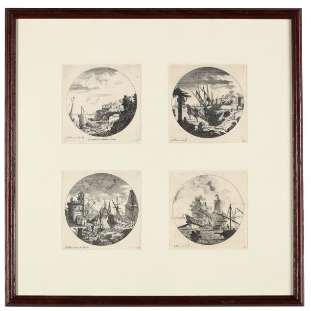 francis-place-british-1647-1728-four-framed-views-of-seaports