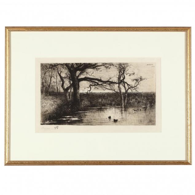 adolph-appian-french-1818-1898-i-l-etang-aux-canards-the-duck-pond-i