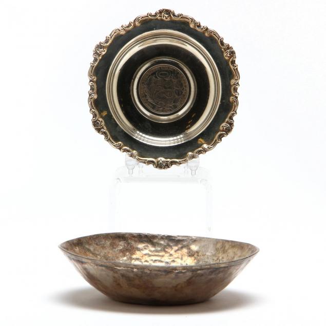 two-small-peruvian-sterling-silver-dishes