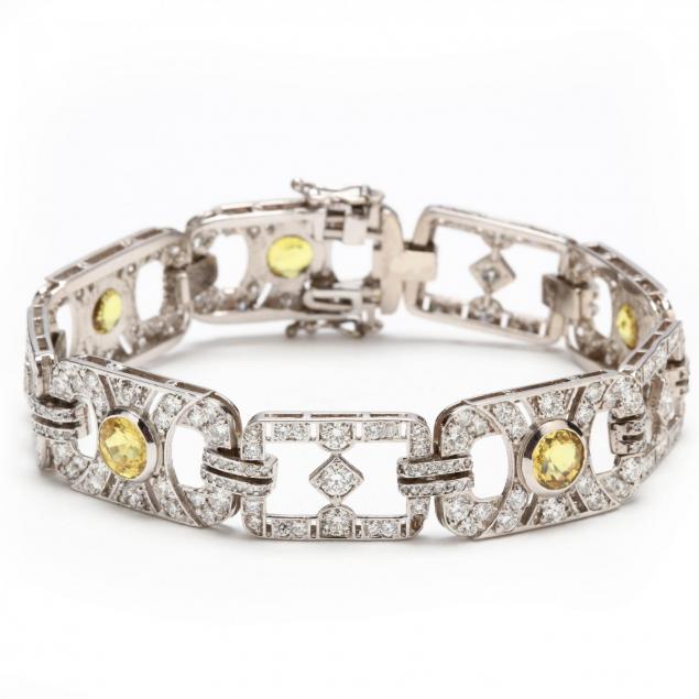 14kt-yellow-sapphire-and-diamond-bracelet