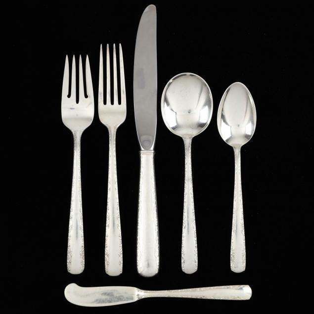 gorham-camellia-sterling-silver-flatware-service