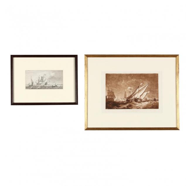 two-antique-prints-illustrating-sailing-vessels-turner-and-ploos-van-amstel