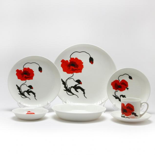 susie-cooper-for-wedgwood-corn-poppy-pattern-dinner-service