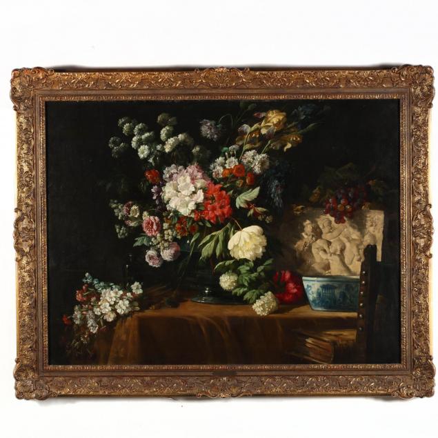 lucas-schaefels-belgian-1824-1885-still-life-with-flowers