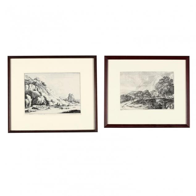 pair-of-continental-landscapes-picturing-cattle-and-travellers-hollar-and-both