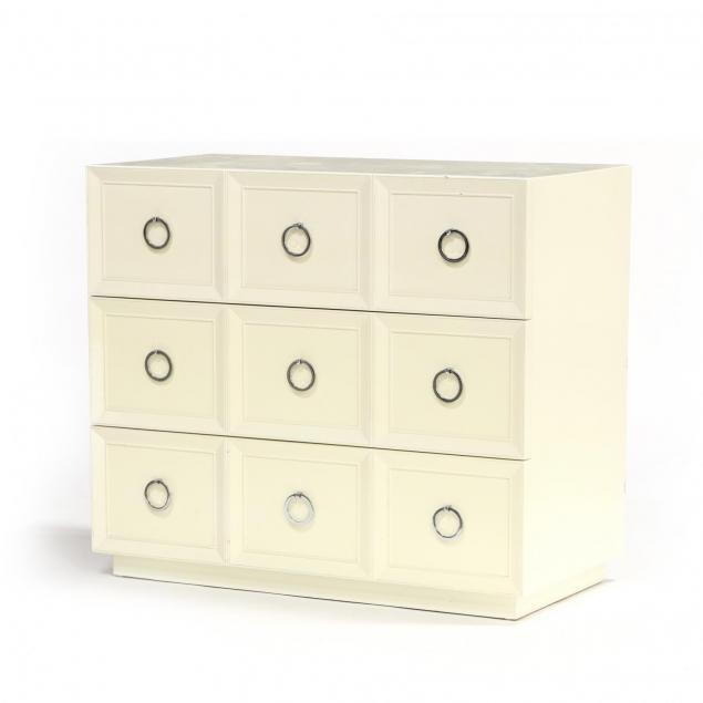 modernist-white-lacquered-chest-of-drawers