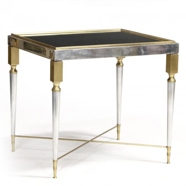 modernist-chrome-and-brass-side-table