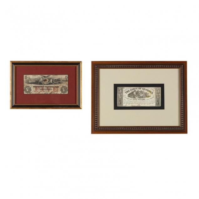 two-framed-georgia-bank-notes