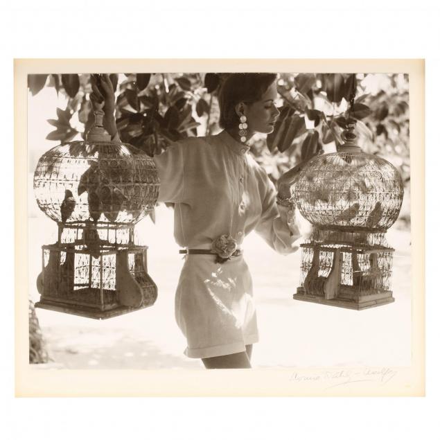 louise-dahl-wolfe-1895-1989-untitled-model-with-bird-cages