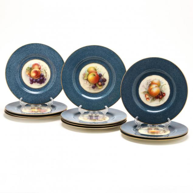 set-of-eleven-royal-worcester-fruit-plates-richard-sebright-1868-1951