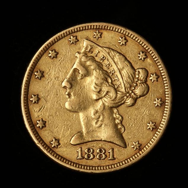 1881-5-gold-liberty-head-half-eagle