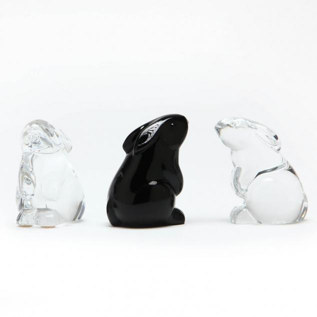 three-baccarat-crystal-rabbits