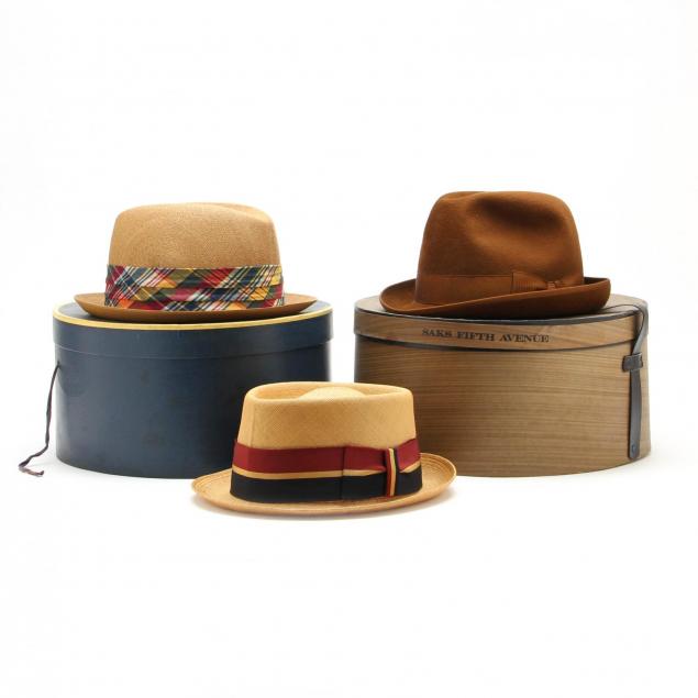 three-vintage-men-s-hats