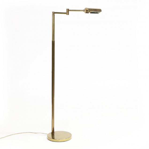koch-lowy-brass-swing-arm-floor-lamp
