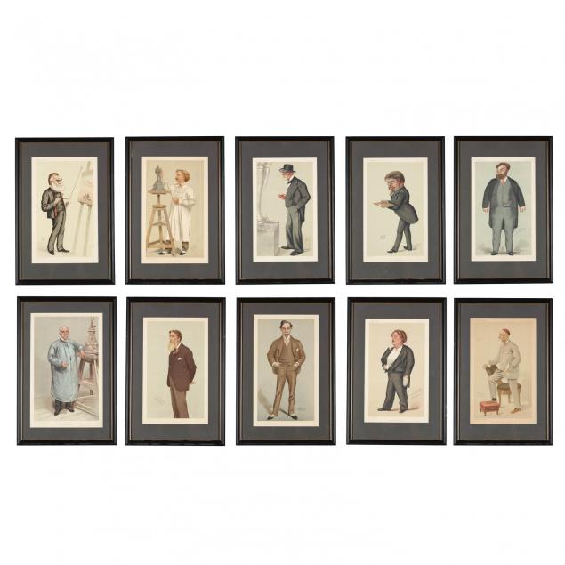 group-of-10-framed-vanity-fair-prints-featuring-artists